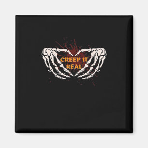 Imã Realmente, Mãos De Esqueleto Mostrando Coração