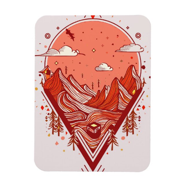 Ímã Realms Digitais: Realidades Virtuais Abstrato (Vertical)