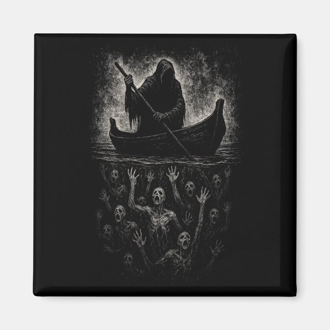 Imã Reaper Horror Gótico Charon Hades Underworld Mytho (Frente)