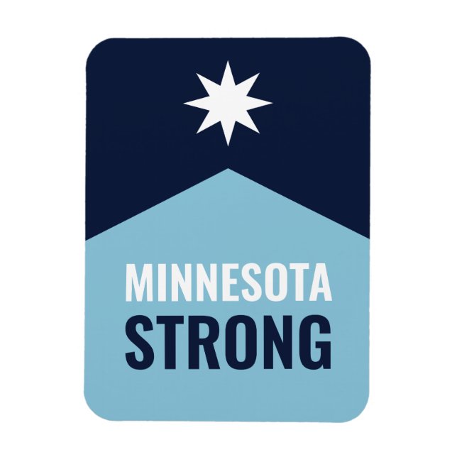 Ímã Rebelde de Minnesota Nova Bandeira do Estado (Vertical)