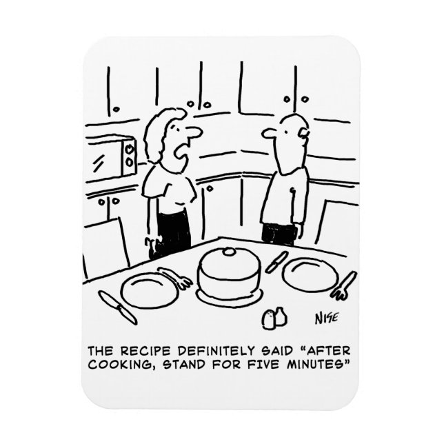 Ímã Receber instruções seguidas em um Cozinhar em uma  (Vertical)