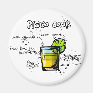 Imã Receita ácida do cocktail de Pisco