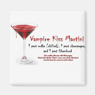 Imã Receita da bebida de Martini do beijo do vampiro