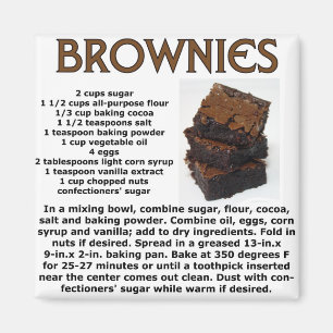 Imã Receita da brownie