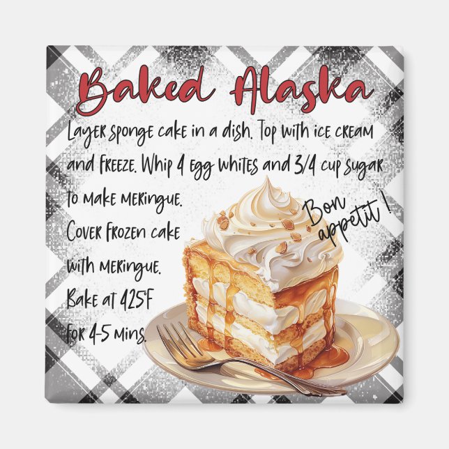 Imã Receita de Alaska Assado (Frente)