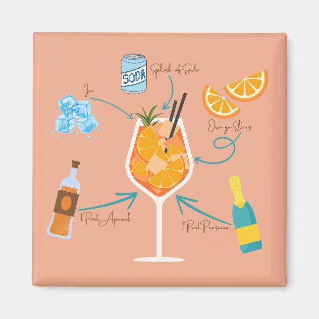 Imã Receita de Aperol Porta do Cruzeiro (Frente)