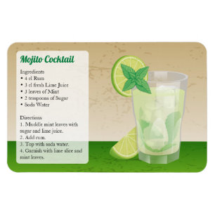 Ímã Receita de Mojito