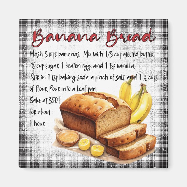 Imã receita de Pão de Banana (Frente)