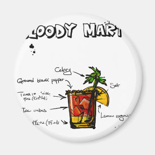 Imã Receita do cocktail do Bloody Mary