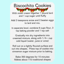 Receita oficial do biscoito Biscochito do Novo Méx