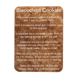 Ímã Receita oficial do biscoito Biscochito Novo México