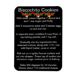Ímã Receita oficial do biscoito Biscochito Novo México