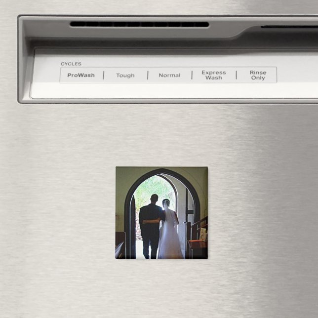Imã Recem casados Deixando Foto Personalizada Da Igrej (In Situ (Dishwasher))