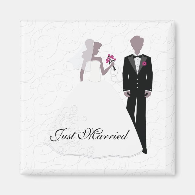 Imã Recem casados Elegante (Frente)