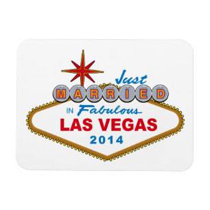 Ímã Recem casados em Las Vegas fabuloso 2014 (sinal)