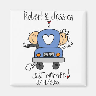 Imã Recem casados Stick Figure