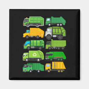 Imã Reciclagem Garganta De Trash Aniversário de crianç