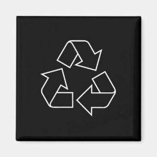 Imã Reciclagem Logotipo do Reciclar Símbolo Horário Ho