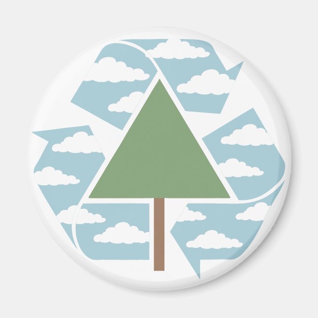 Imã Reciclar - Árvore -1 (Frente)