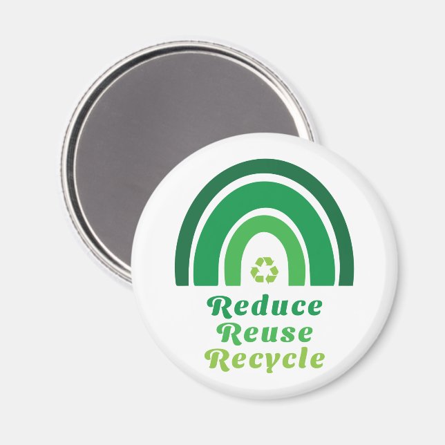 Imã Reciclar de Reutilização Ambiental do Arco-Íris Ve (Front/Back)