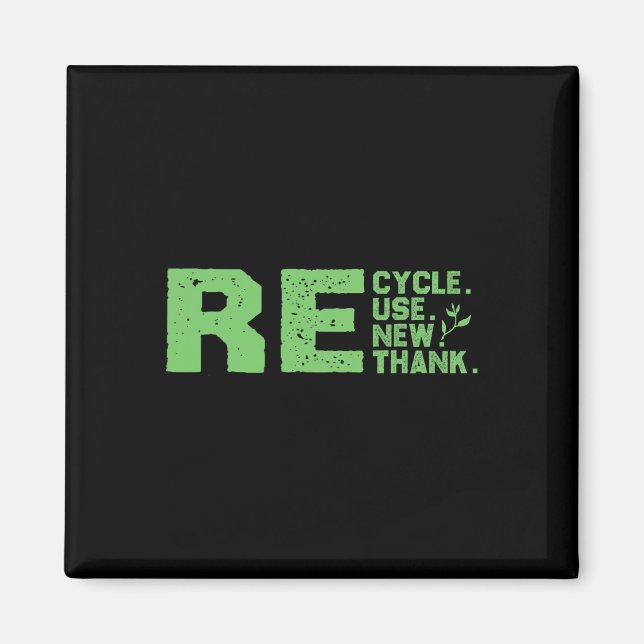 Imã Reciclar Design ecológico (Frente)