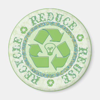 Imã Reciclar Earth Day Gear