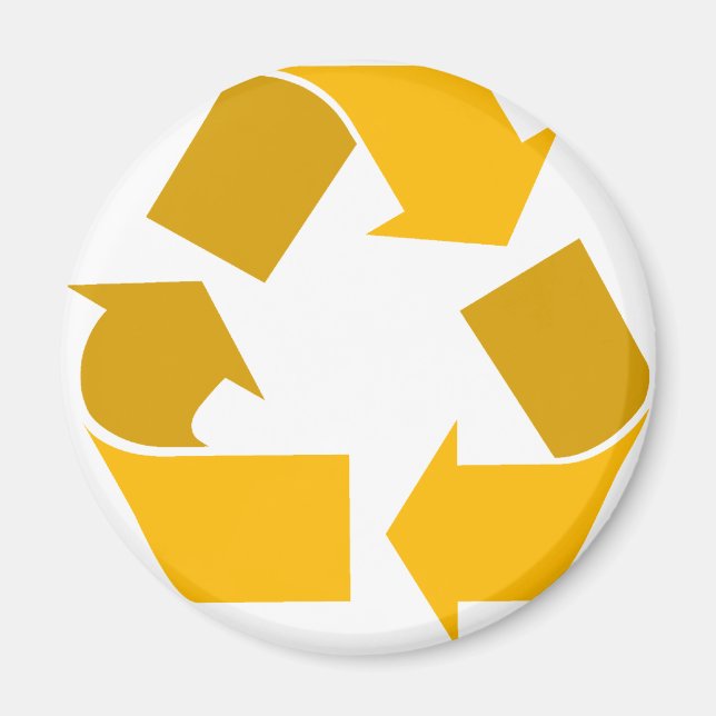 Imã reciclar laranja (Frente)