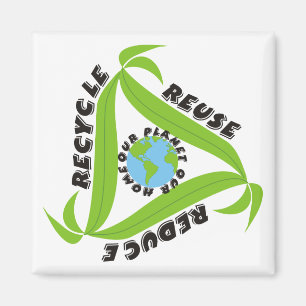 Imã Reciclar, Reutilizar, Reduzir Os Magnetos