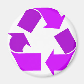 Imã Reciclar roxo