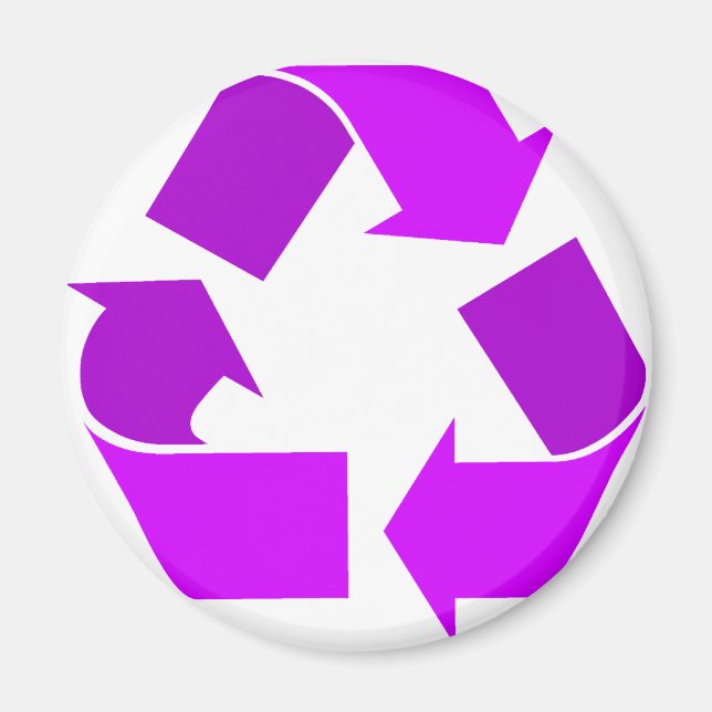 Imã Reciclar roxo (Frente)