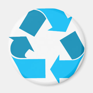 Imã reciclar teal