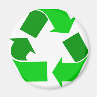 Imã reciclar verde
