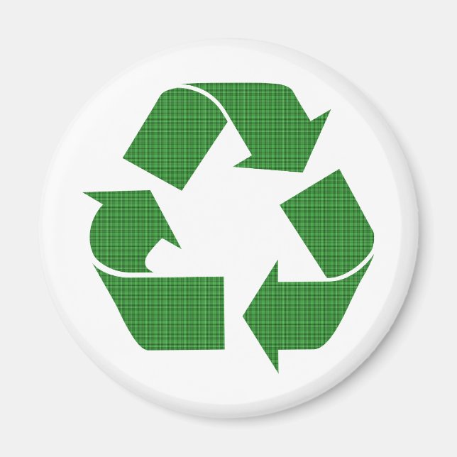 Imã reciclar xadrez (Frente)