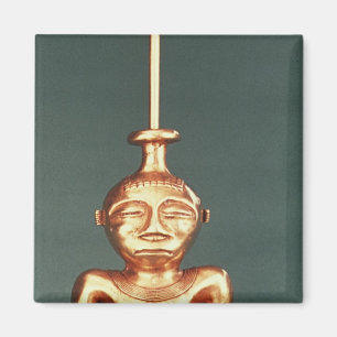 Imã Recipiente do limão do ouro moldado, Quimbaya