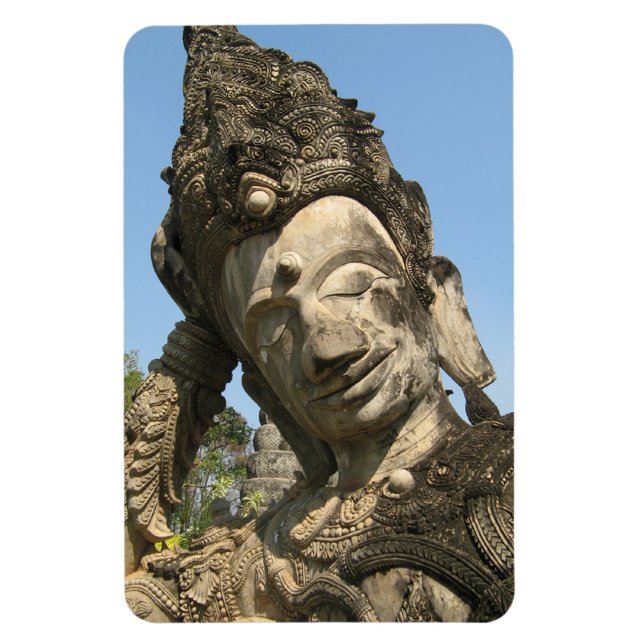 Ímã Reclinando Buda... Nong Khai, Isan, Tailândia (Vertical)