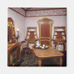 Imã Reconstrução de um salão de beleza do café de