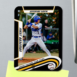 Ímã Recordações de Beisebol Animadas Amarelo Preto Per