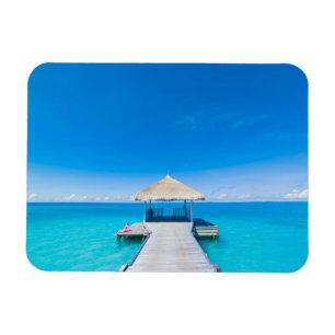 Ímã Recurso tropical da praia do paraíso, Maldives