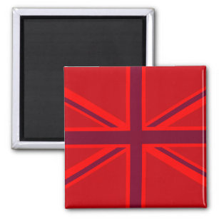 Imã Red Accent Union Jack Design
