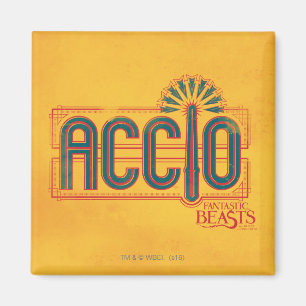 Imã Red Art Deco ACCIO™ Spell Graphic