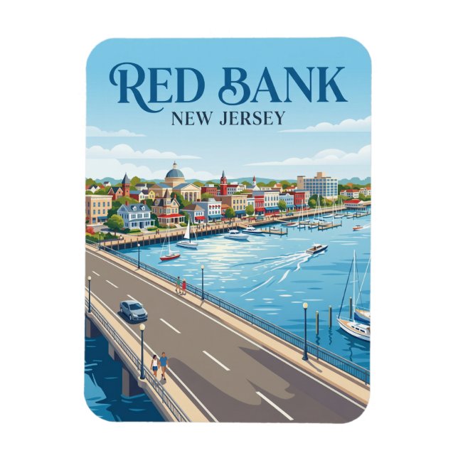 Ímã Red Bank Nova Jérsei (Vertical)