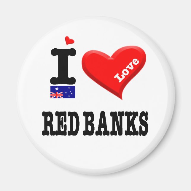 Imã RED BANKS - I Love (Frente)