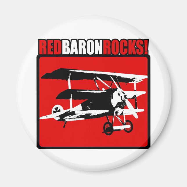 Imã Red Baron Rocks! (Frente)