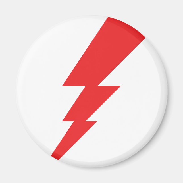 Imã Red Flash Lightning Bolt (Frente)