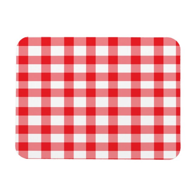 Ímã Red Gingham (Horizontal)