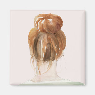 Imã Red Hair Top Knot