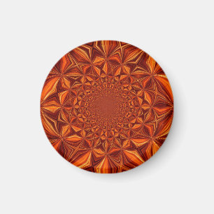 Imã Red Kaleidoscope Digital Art Pattern- 28503