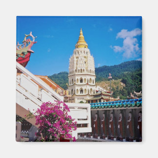 Imã Red Kek Lok Si Temple, Penang, flores da Malásia