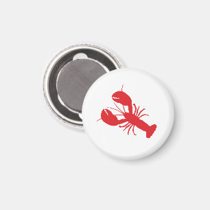 Imã Red Lobster Coastal Beach Ocean Modern Fund