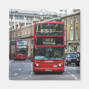 Imã Red London Bus